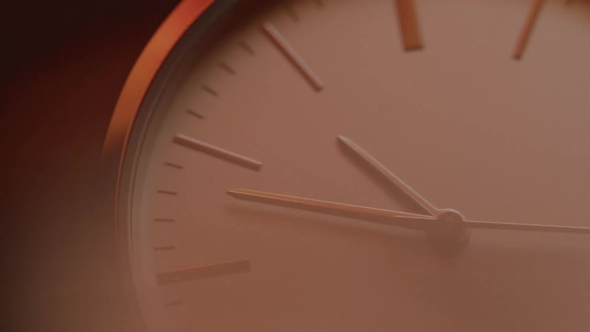 Close up analog clock