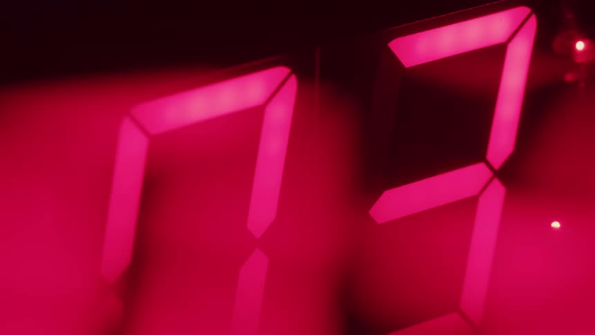 The count down timer is moving