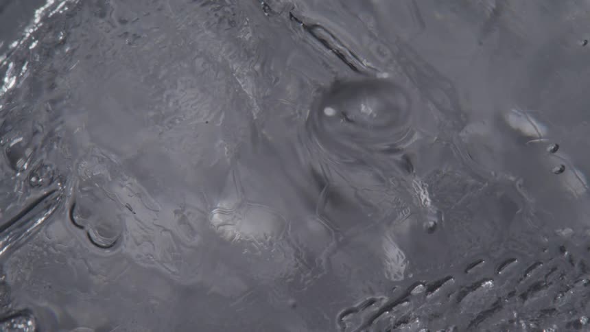 The ice slowly melts
