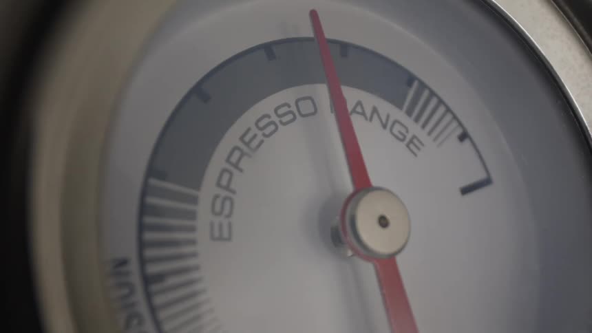 The needle on the gauge rises