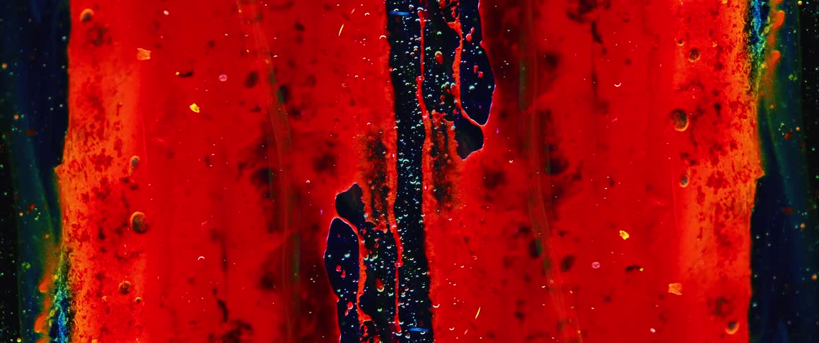 Reddish liquid running down