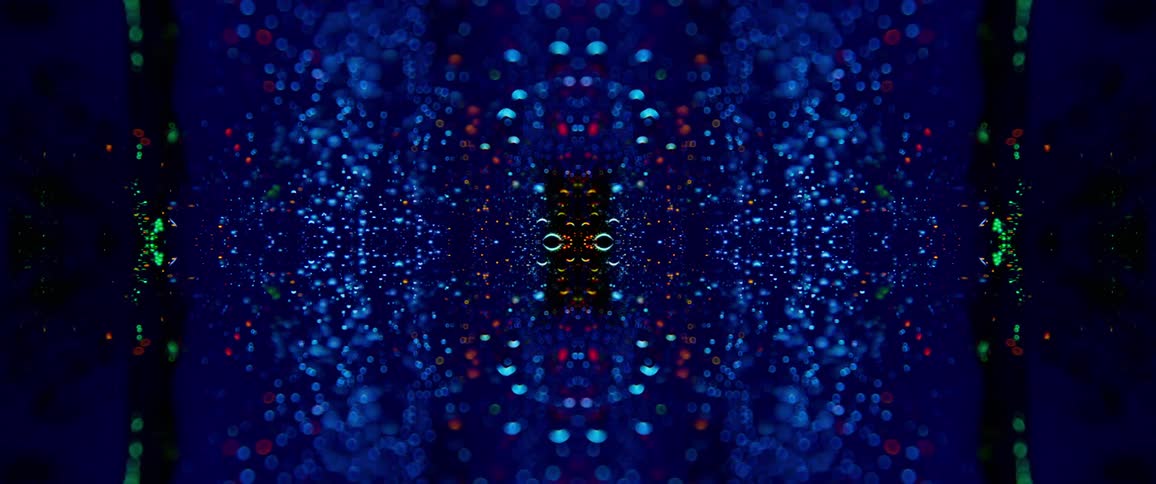 Bright blue liquid in abstract motion