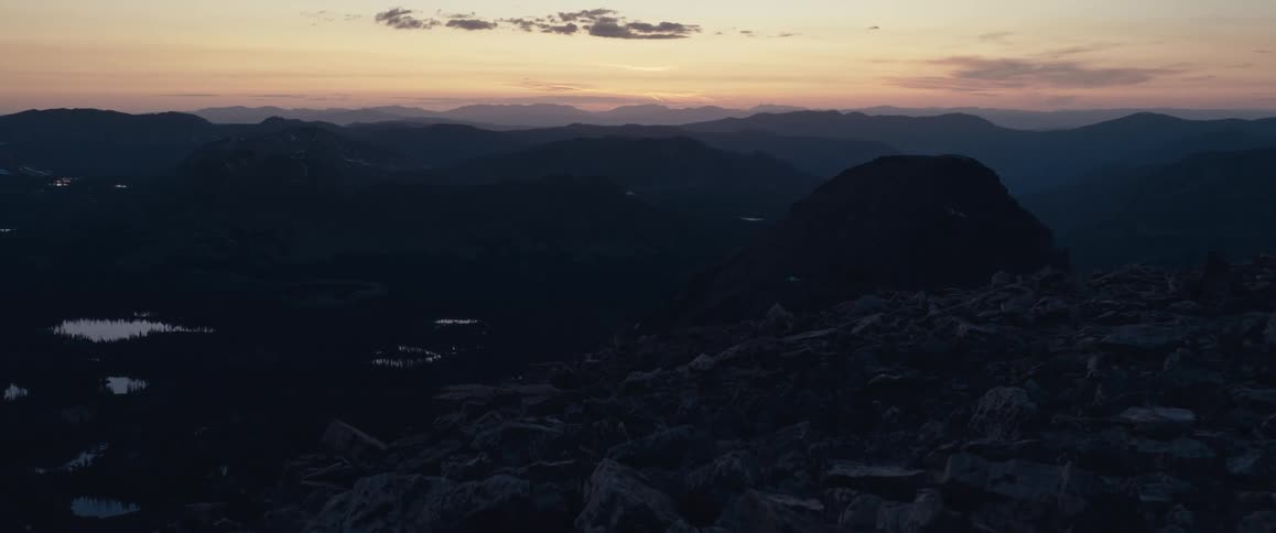 The sun is rising on the landscape