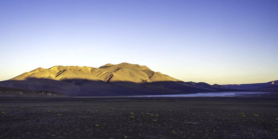 Shade covers the mountains