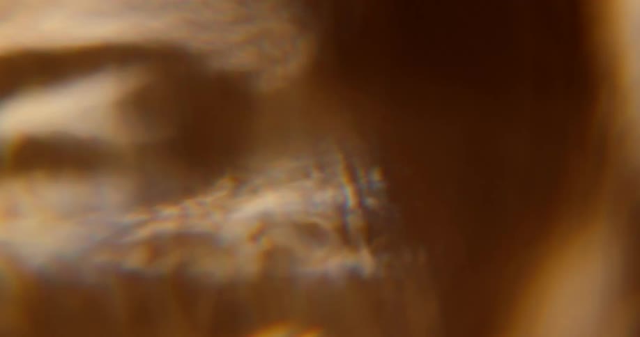 The light moves around and refllects