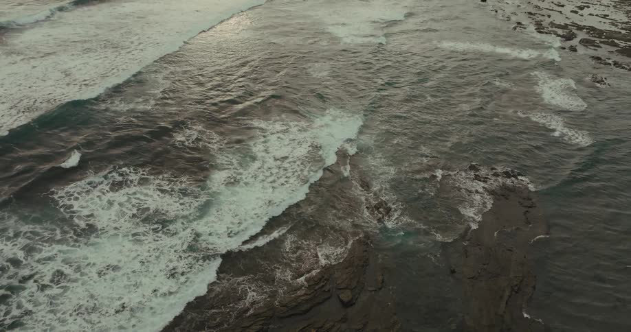 A large rocky coastline
