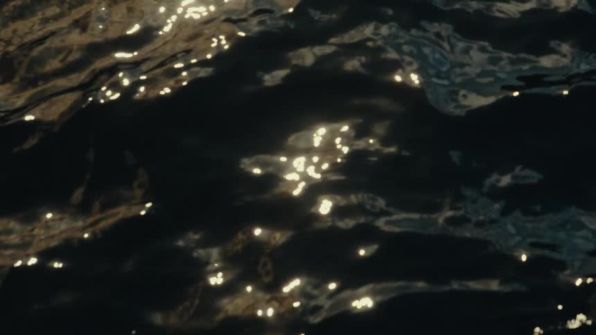 Close up of a flowing water body surface during daytime