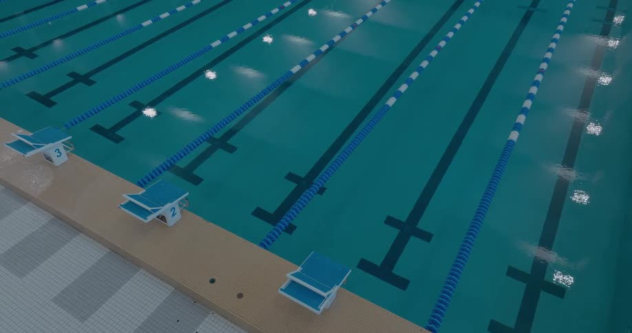 Aerial of a swimming pool area during daytime