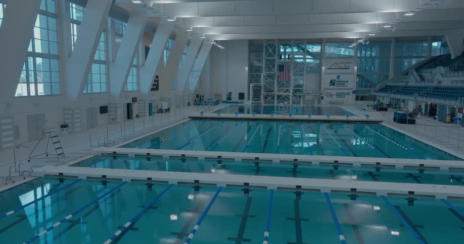 Large pools fill the gym
