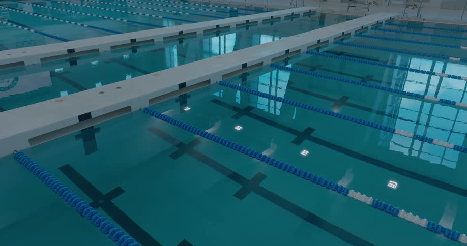 An indoor swimming pool
