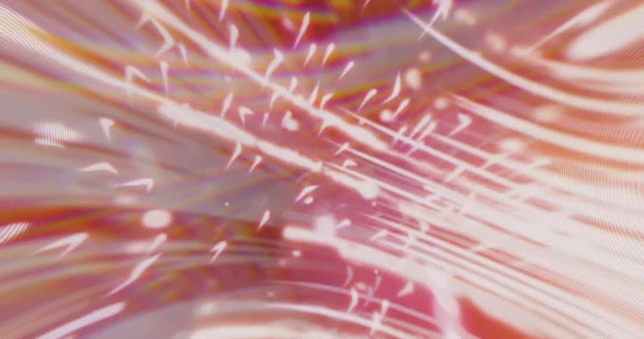 Abstract light show with fireworks