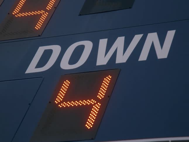 A digital scoreboard