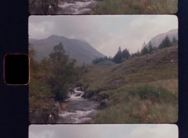 A creek runs from the mountains