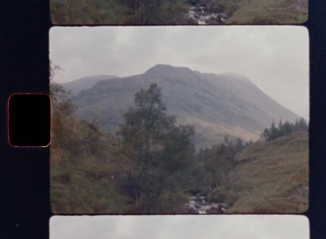 A river runs through some hills