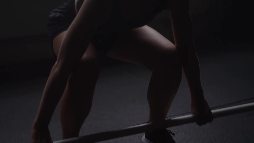 Woman doing stiff with free bar