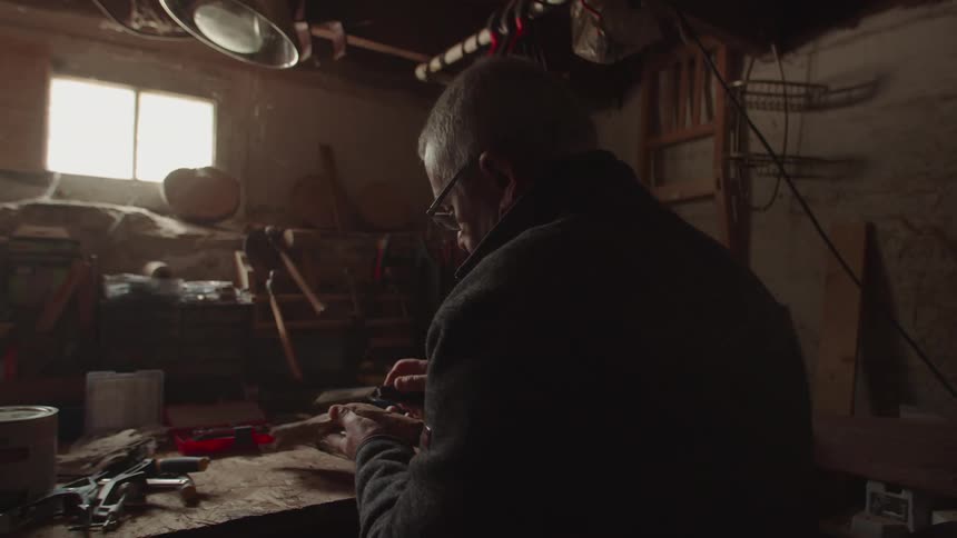 A man in his workshop