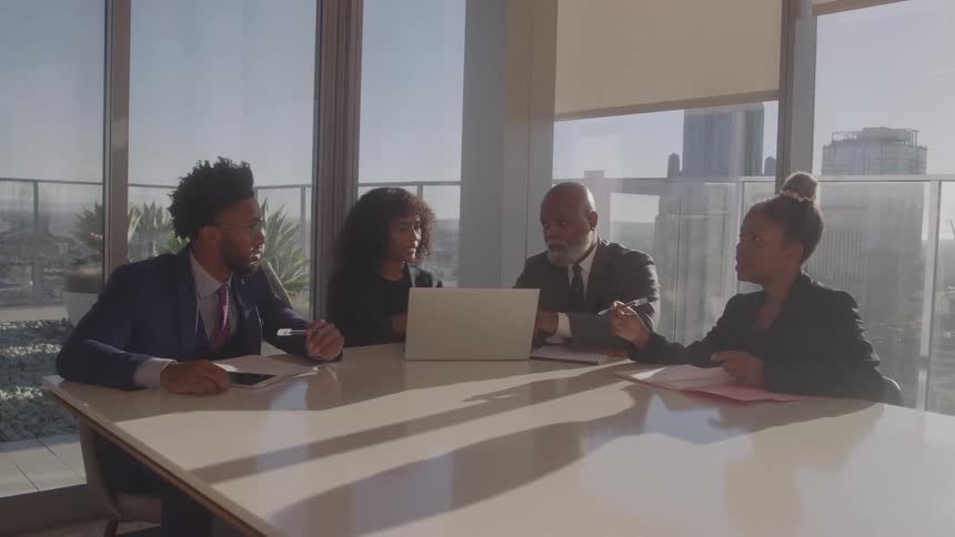 An office meeting