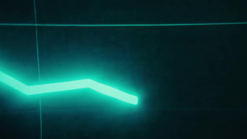 The line moves up the graph