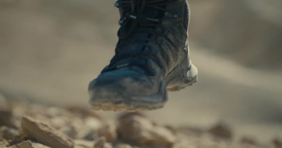 Black floating sports boot