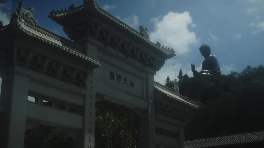 An archway leads to the monastery