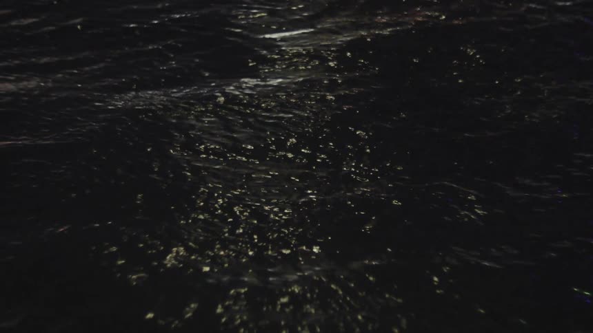 Moonlight reflected on the ocean waves