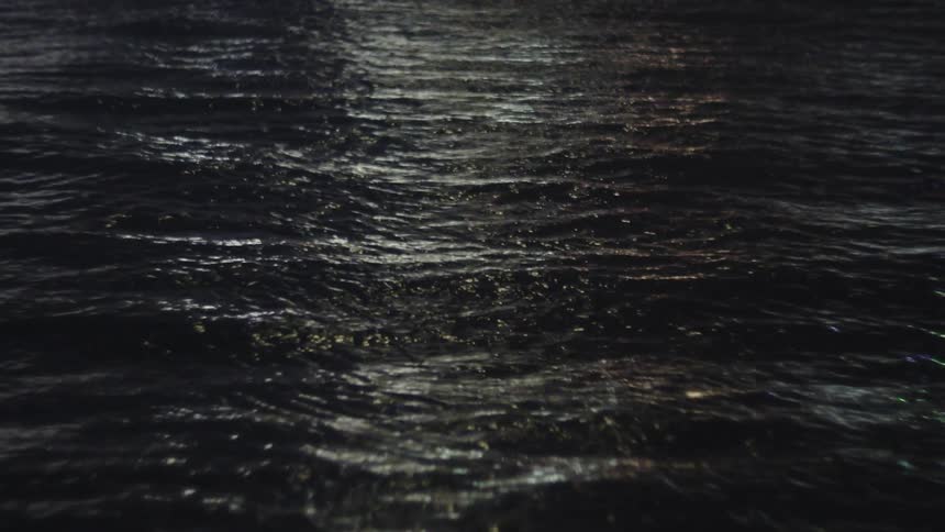 Moonlight reflected on the water