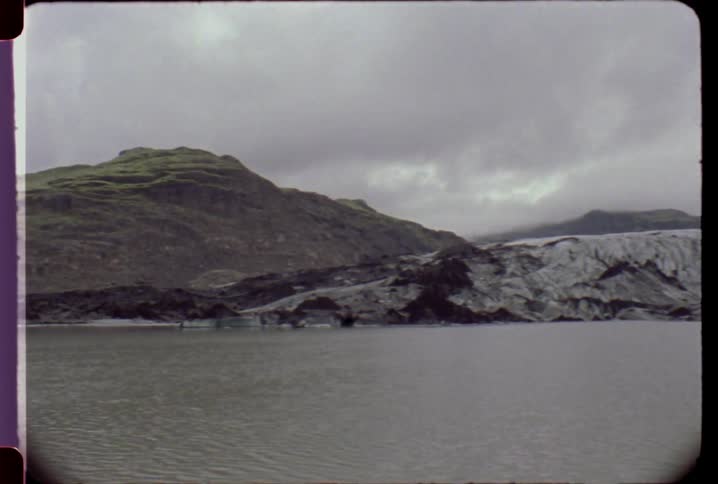 Water ripples on a mountain lake