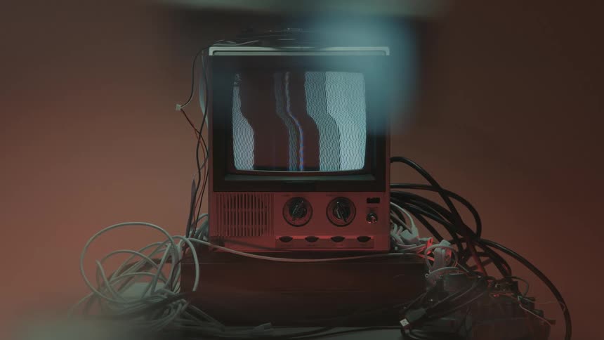 Close up of a connected electronic display device on a table in a room