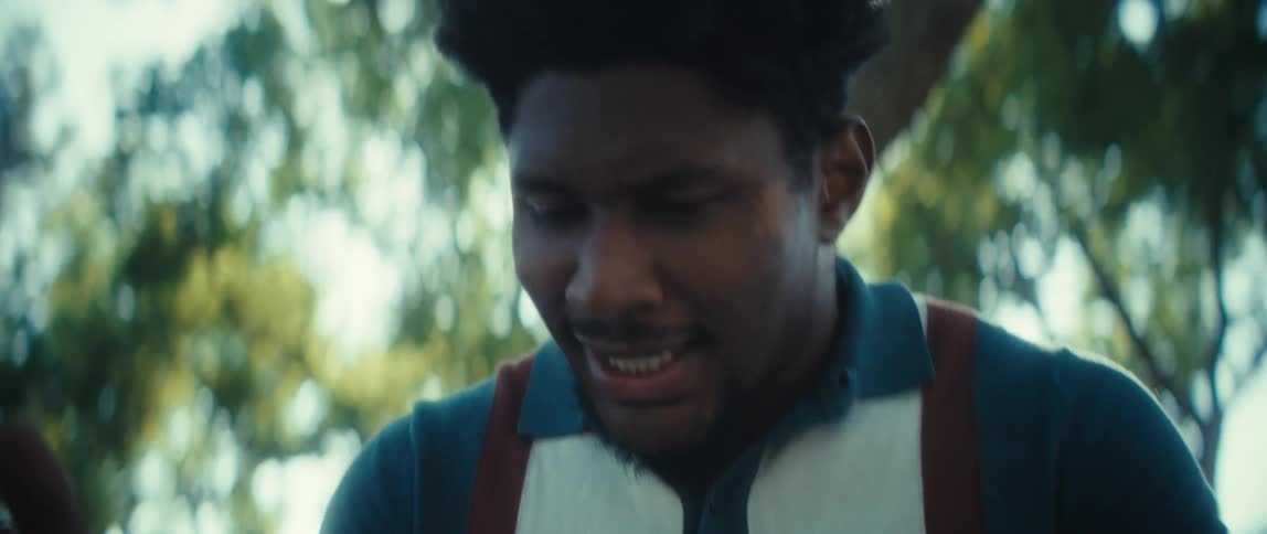 Excited reaction while watching something on the phone