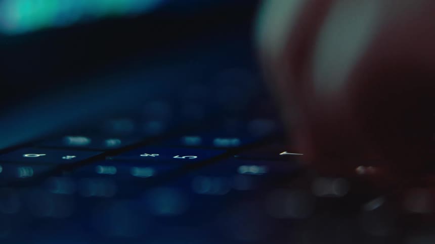 Fast typing on a backlit keyboard during a programming session