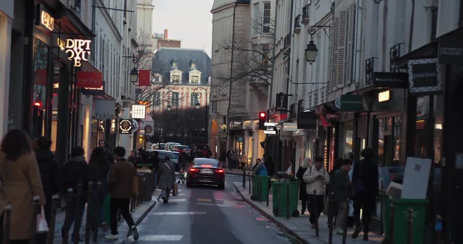 A bustling city street