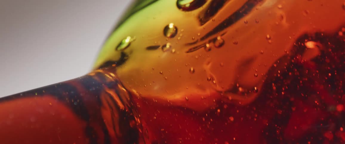 Wine is poured into the glass