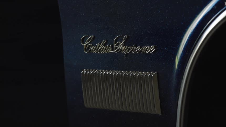 The car has an emblem on the side