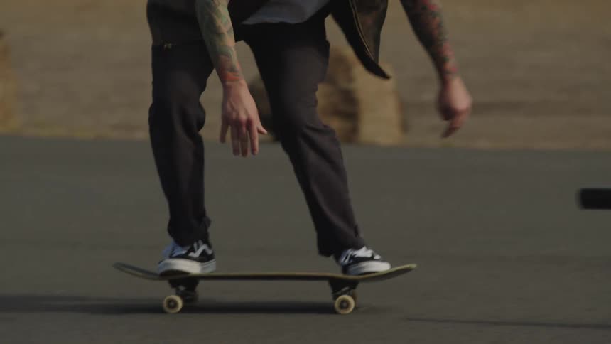 A person skateboarding