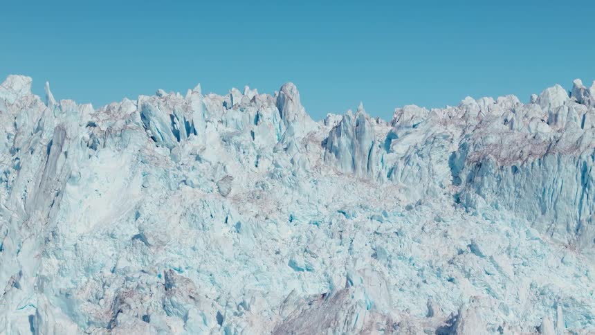 Ice forms in the arctic