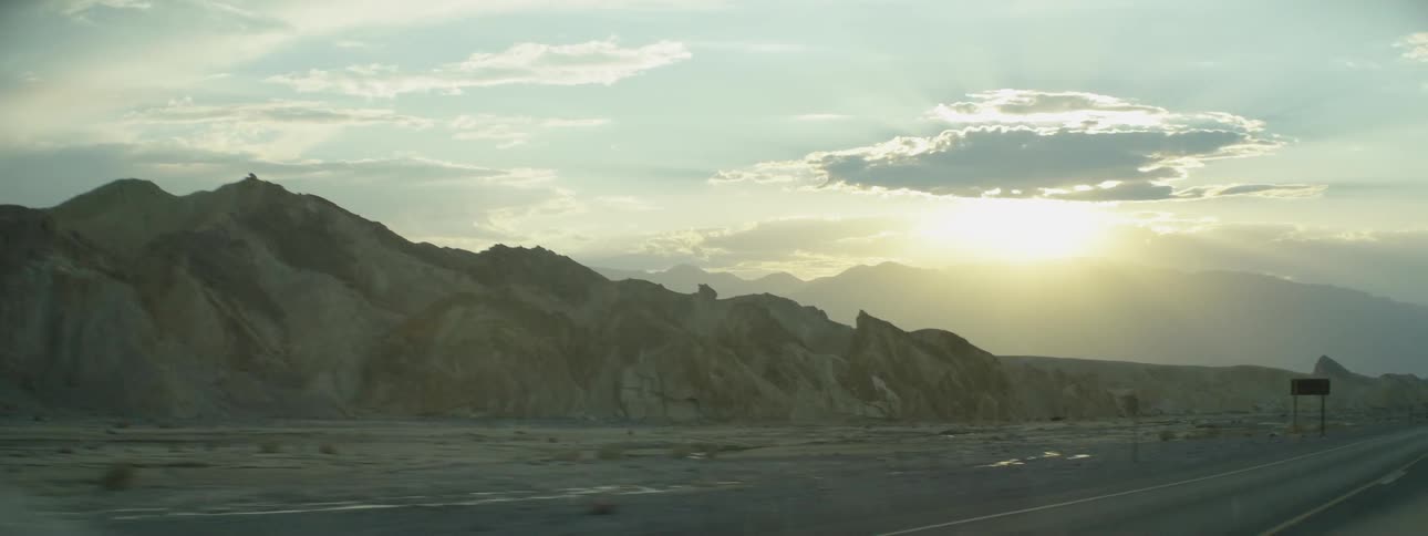 A small mountain is right off the road