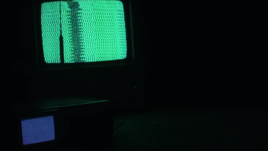 Static flashes on the two televisions