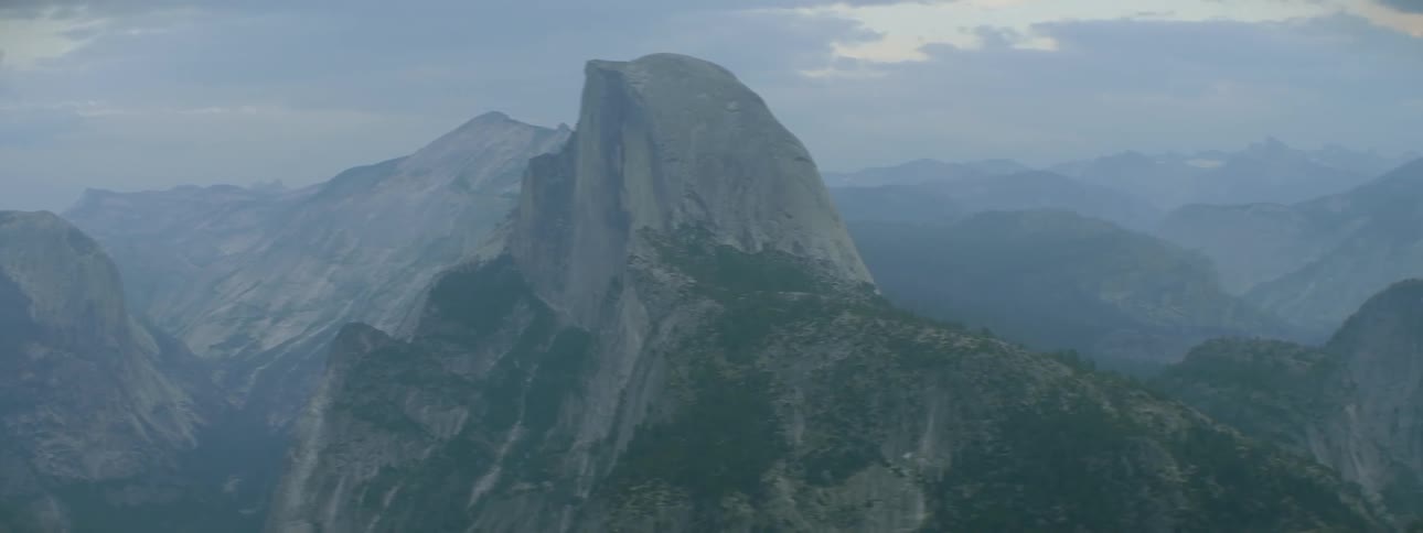 View of mountains on a cloudy day