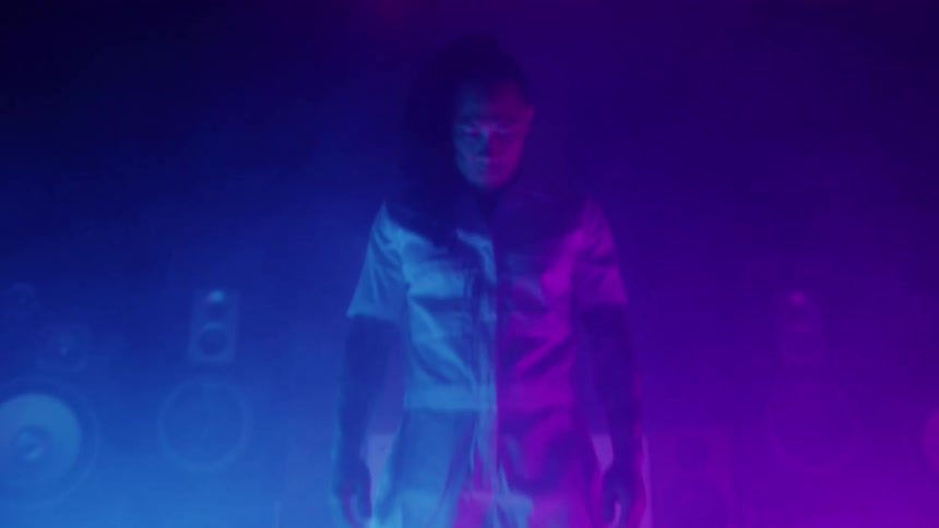 A man at a night club