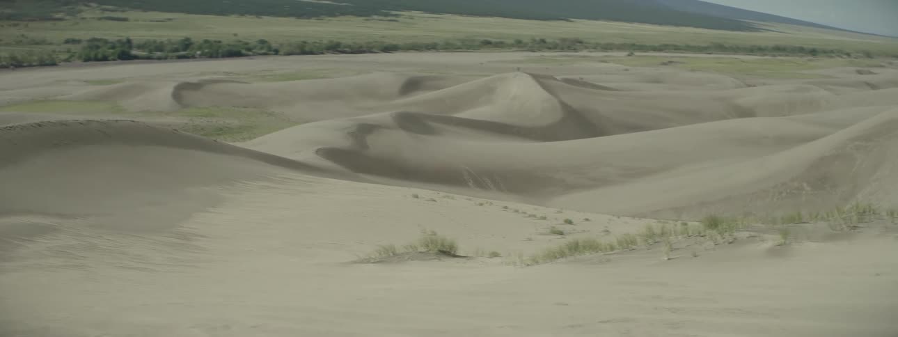Curving sand dunes