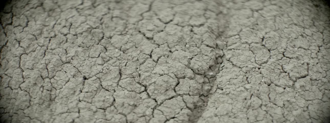 Dry cracked ground in nature