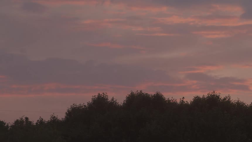 Red sky at dawn