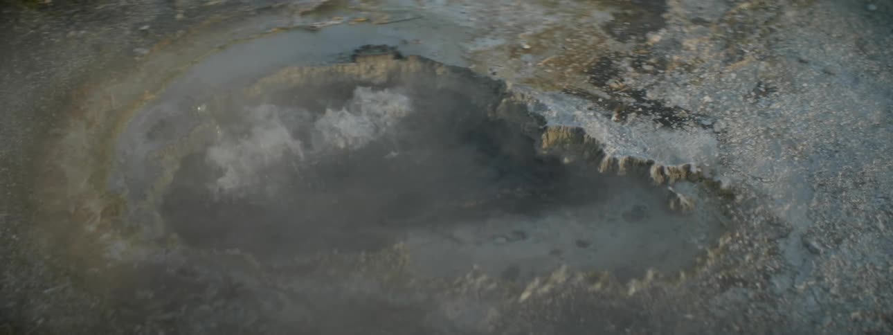A bubbling spring in nature