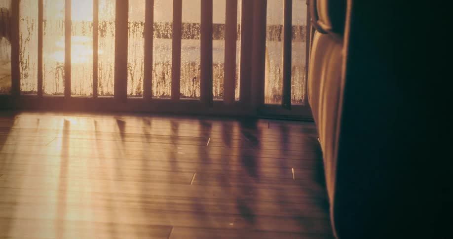 Light flows into a room