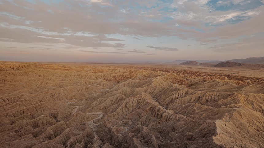 A large desert area