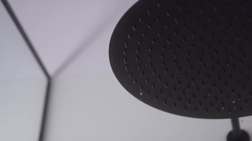 A dripping shower head