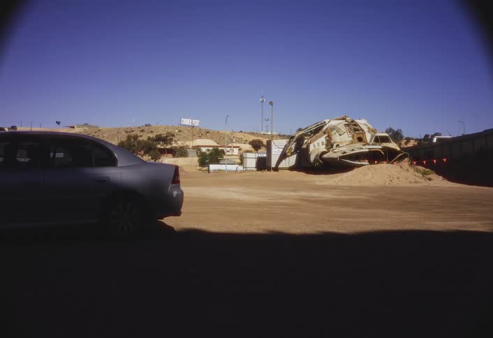 A domed structure is in the lot