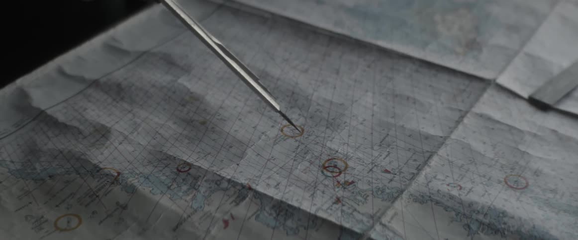 A compass is used to measure distance on a map