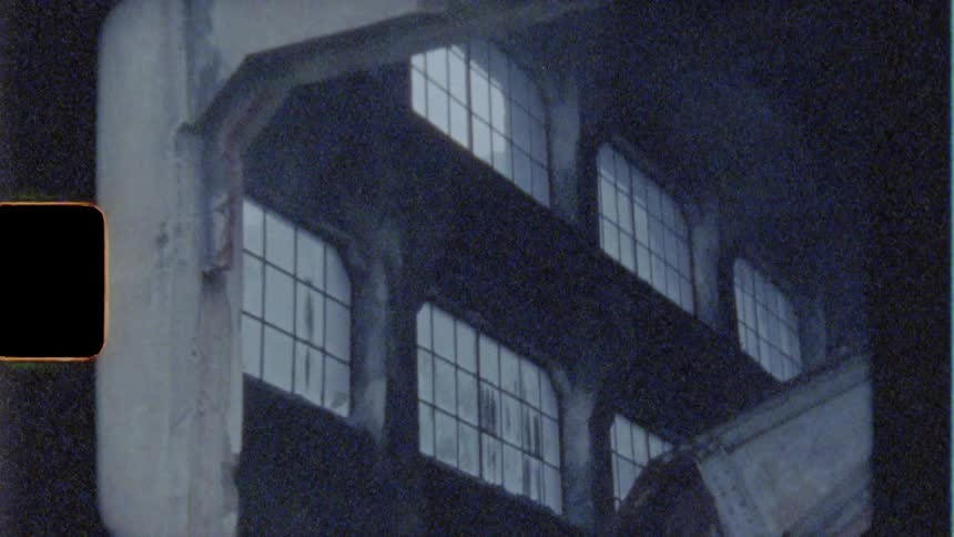 The old building has many broken windows