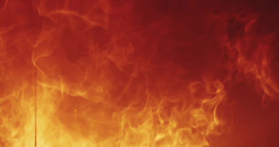 The large fire is out of control